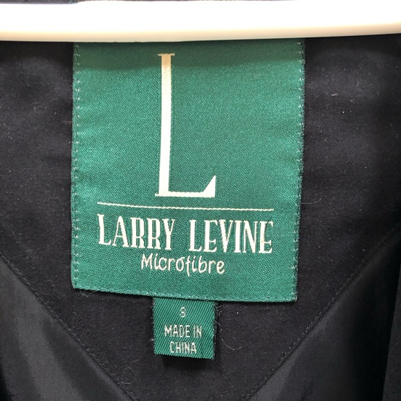 Larry Levine Classic Black Microfibre Jacket - Picture 2 of 5